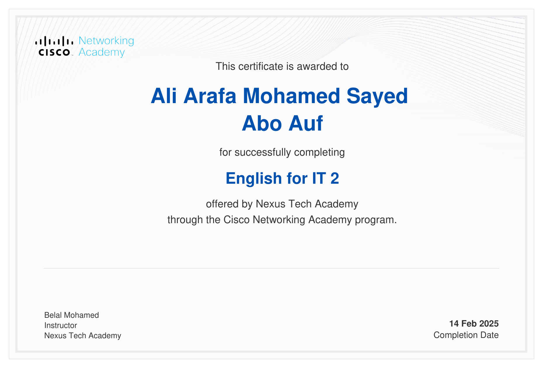 Certificate