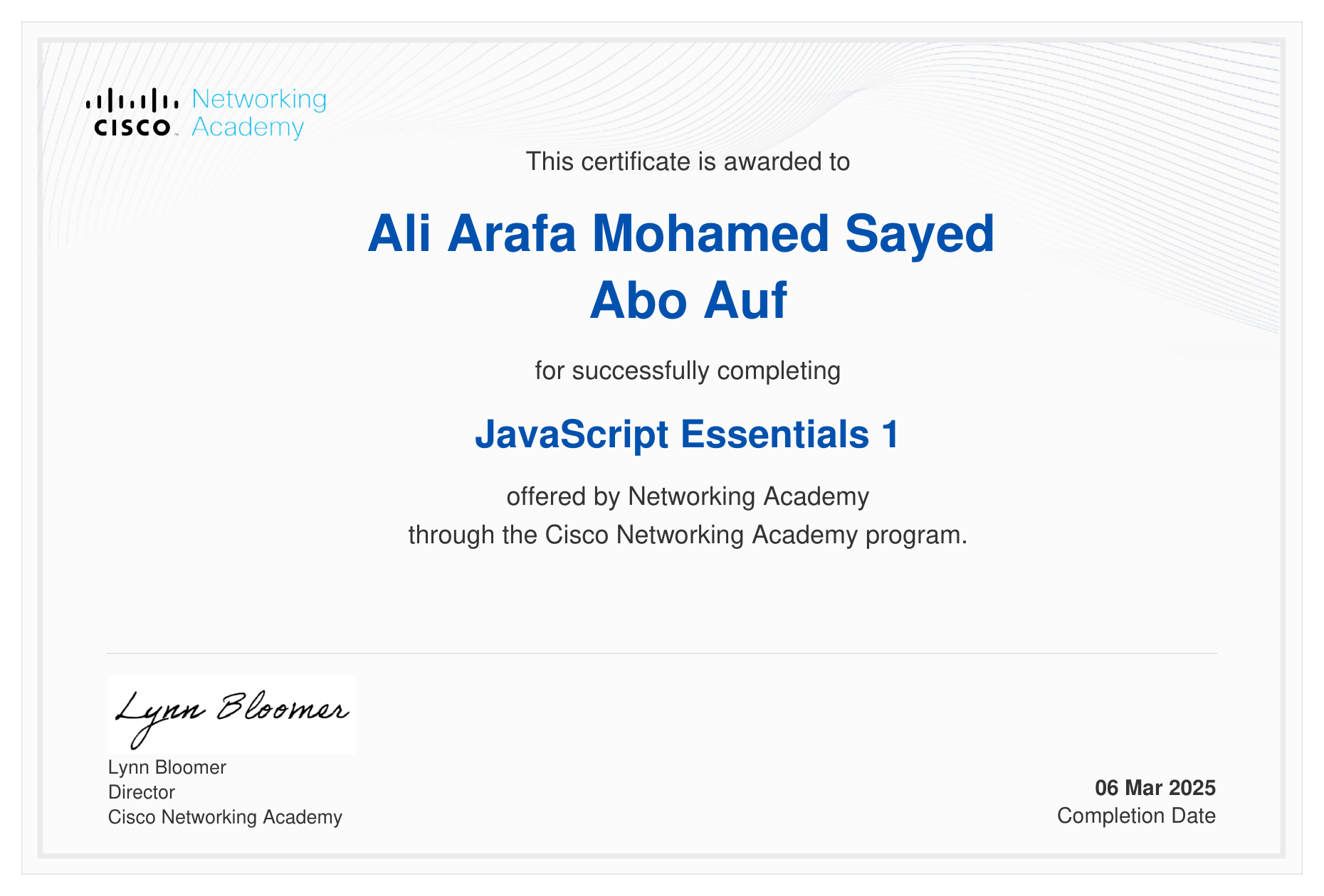 Certificate