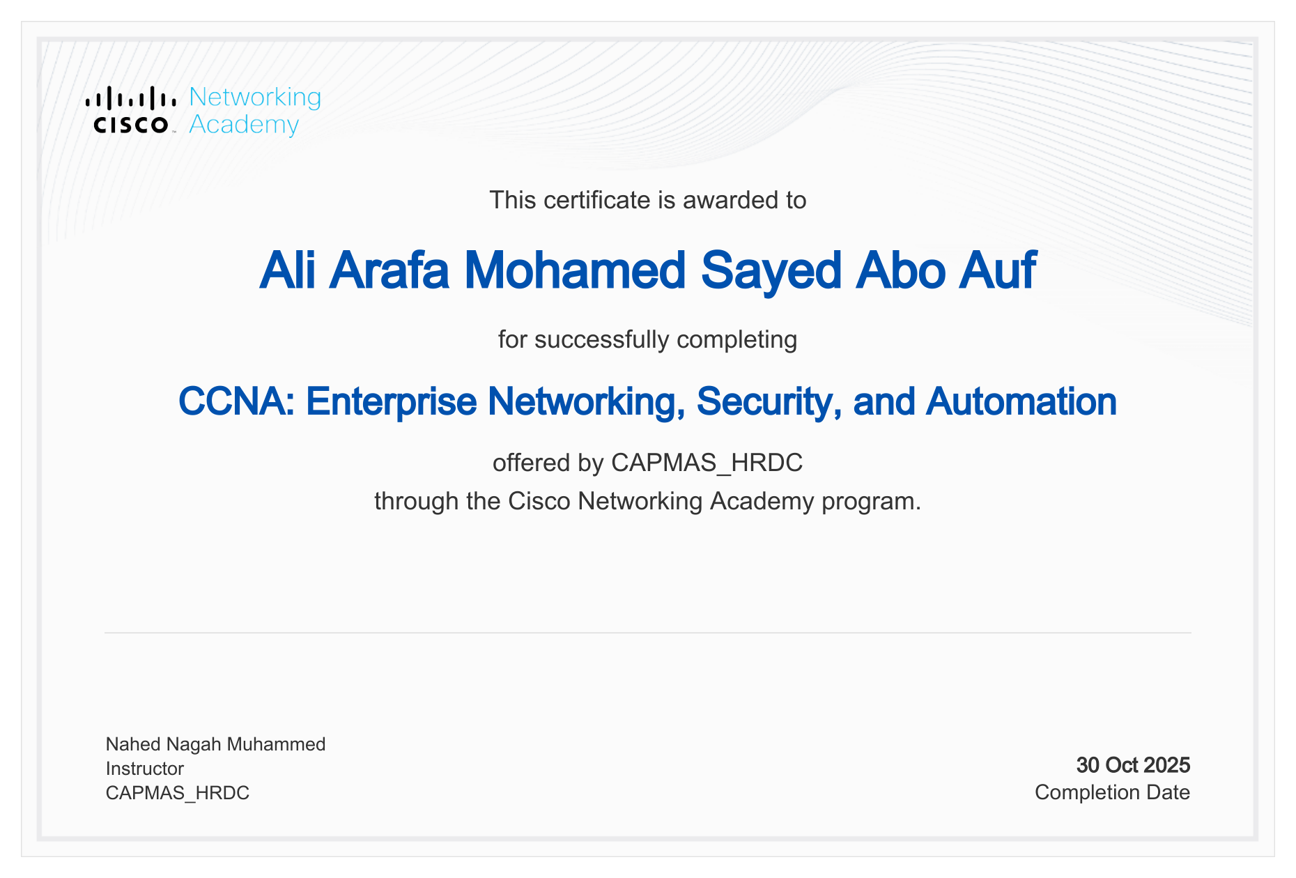 CCNA Enterprise Networking