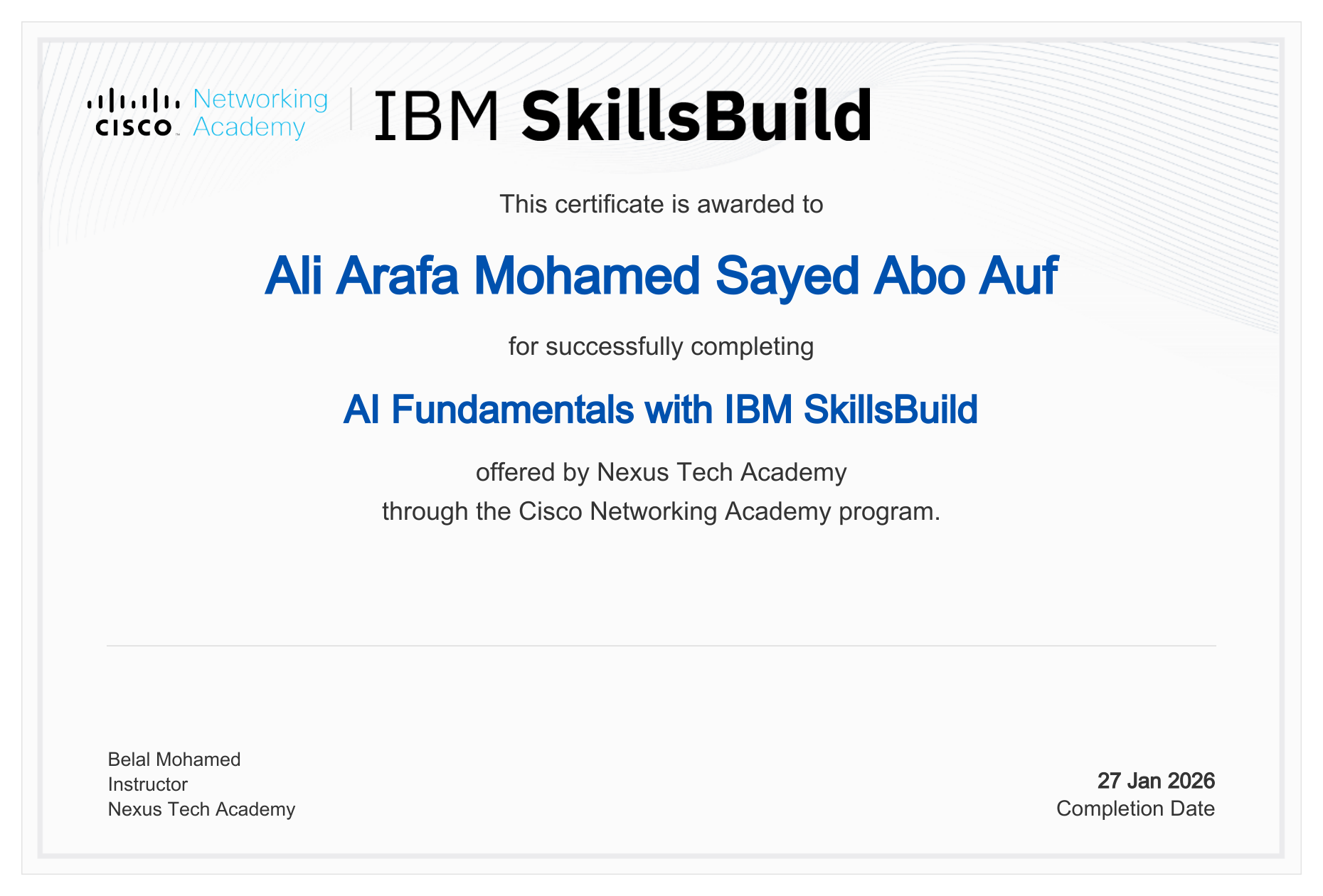 IBM AI Fundamentals