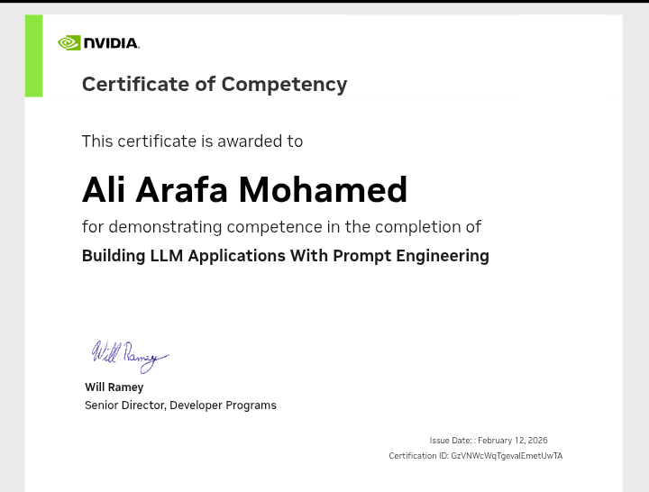 NVIDIA LLM Certificate