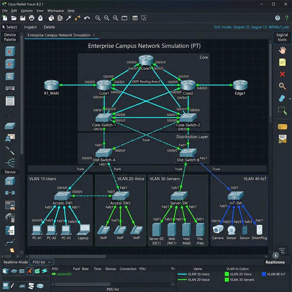 Cisco Network Simulation